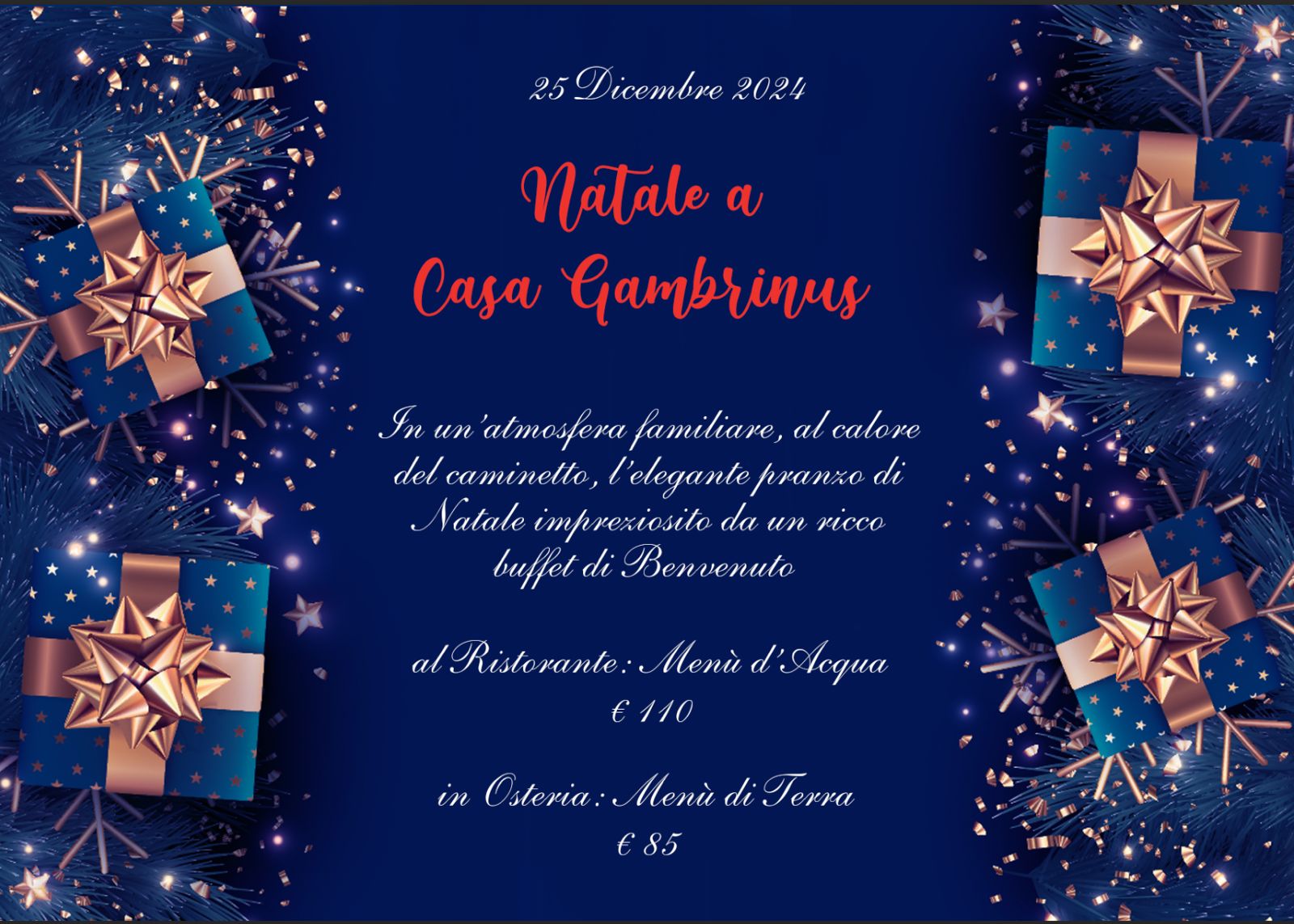 Pranzo di Natale Gambrinus 2024